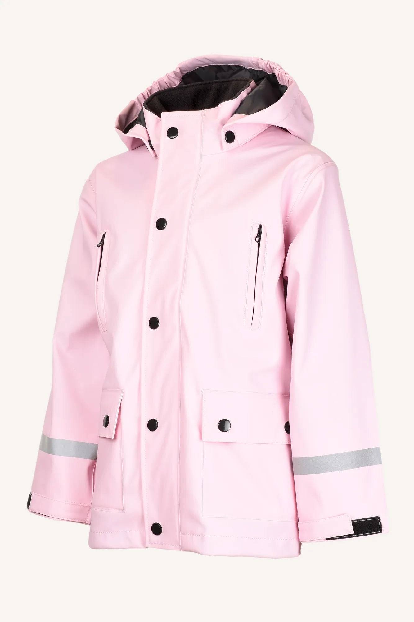 REGNSJÖ RAIN JACKET COTTON - PINK - 130