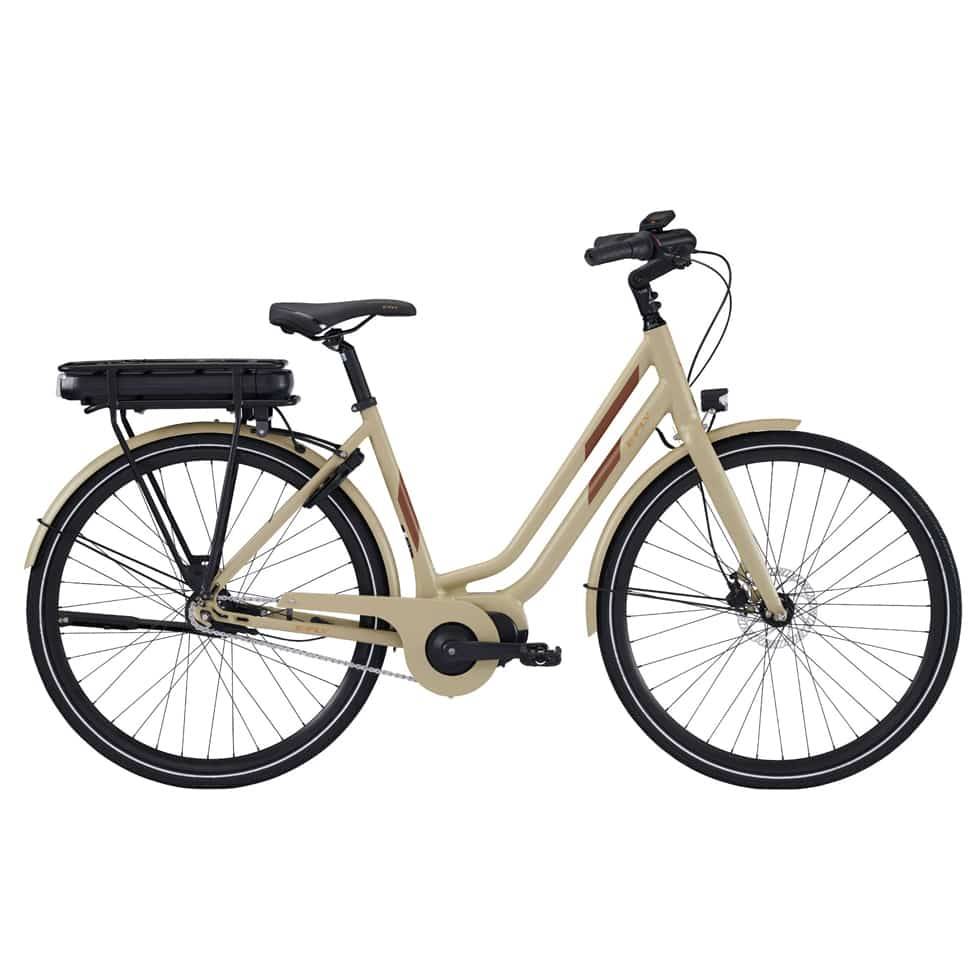 Elcykel E-Fly Via Center N7 - Salvie Grøn Mat med indvendig og fodbremse Str. 47 (149-170cm Personhøjde) Grøn