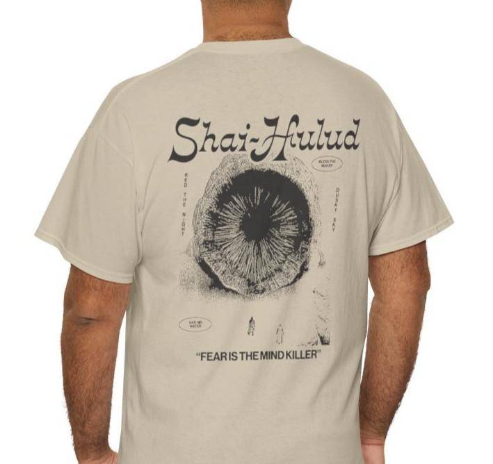 Dune Vintage Sandmask T-shirt Shai-Hulud Sci-Fi Film Tee Frank Herbert Arrakis Unisex T-shirt cm