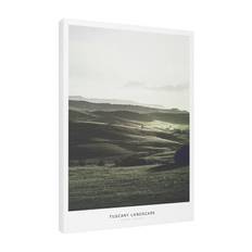 Estancia Tavla Canvas Green Nature Tuscany Landscape