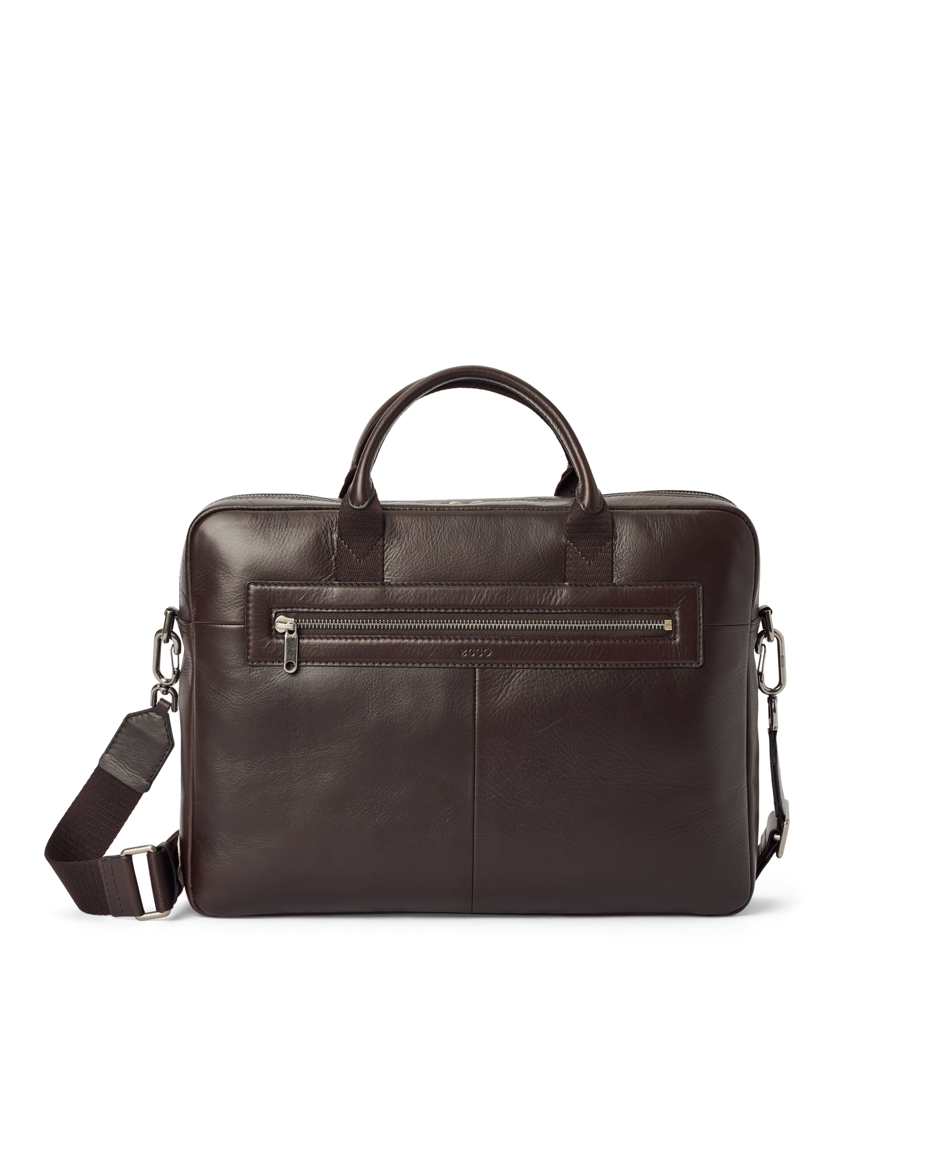 ECCO Mode Laptop Bag - PC-taske i læder til herrer - Brun