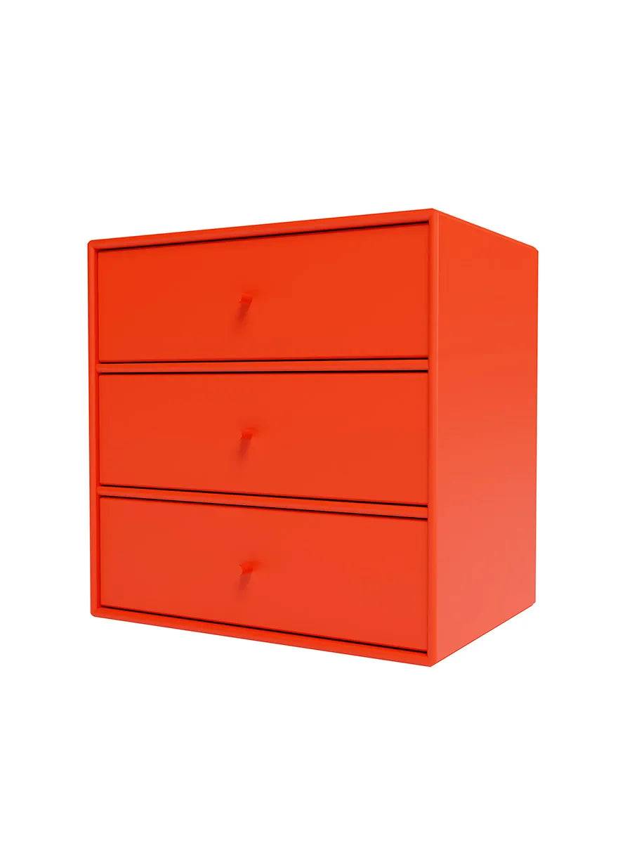 Montana Mini 1007 Modul m. Tre Skuffer Rosehip - Jacobsen Plus