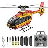 Hylukon Fjärrstyrd Helikopter, 2,4 GHz RC Helikopter, Dubbel Borstlös Motor, 4 Kanaler, Optisk Flödesposition, Sexaxlig Gyroskopstabilisering