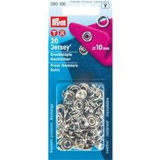 Tryckknappar Jersey ring 10 mm, refill 20 st