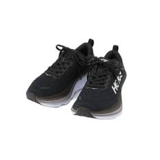 Hoka One One Bondi 8 Size Size Sneakers, Women's, Black/White, D, 1127954, 23.5cm (Used)