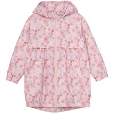 Minymo Regnjacka - PE - Peach Piska m. Blommor - Minymo - 4 år (104) - Regnjacka