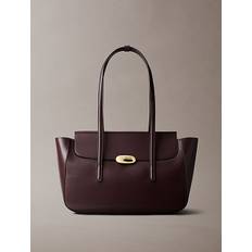 Top Flap Tote Bag - Brown - One Size