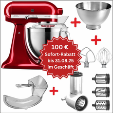 Set-Angebot E KitchenAid Artisan Premium 185 farbig plus 7 Teile