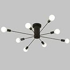 Multi-Head Light(6/8/10) Lights, Wrought Iron Chandelier Lighting, Simple Mounted Lighting Fixture, Living Room Hill Chandelier, Hanging Lights for Restaurant Cafe Leisure Place G80 Household faucets