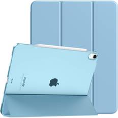 Etui til iPad Air 11 tommer, Slim Stand Cover til iPad Air 11-tommer, Understøtter Touch ID, Auto Vågn/Sov Smart Shell med Gennemskinnelig Ba