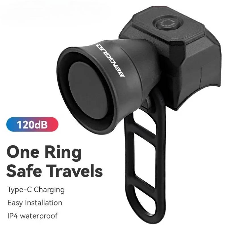 Electric Bell Loud Anti Theft Bicycle Horn with Waterproof Design for Mountain Bike Road Bike E-Bike Scooter Cycling Accessories