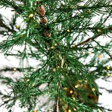 Nordic Winter kunstigt cedertræ i potte med 140 LED lys, 120 cm