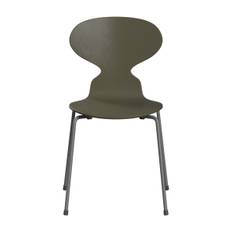 Fritz Hansen | 3101 Myran 4 ben Färgad Askfanér Stativ Silver Grey