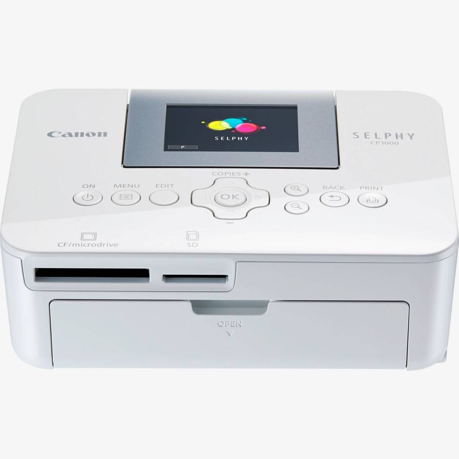 Canon SELPHY CP1000 bærbar farvefotoprinter – hvid