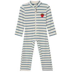 Kuling Seychelles Stribet UV-dragt Blå 110/116 cm  Hvid  110/116 cm  Unisex