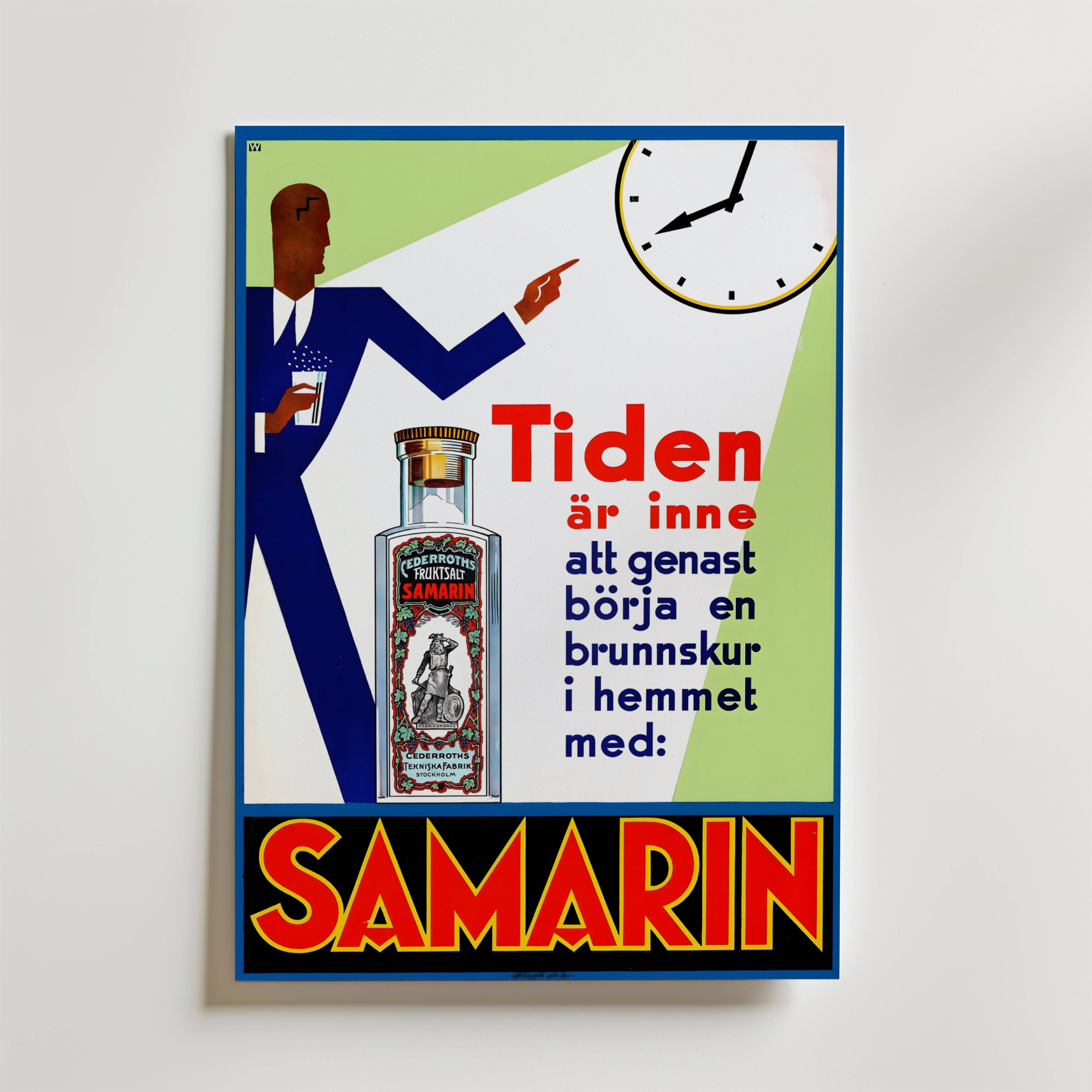 Samarin Vintage Apothecary Poster - Fine Art Poster 50x70 cm