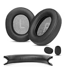 Xbox Stereo Hörselkuddar och Huvudbandsöverdrag Ersättning Kompatibel med Microsoft Xbox Trådlösa Headset Xbox Stereo 20-årsjubileum Specialedition Hörlurar Öronkuddar (Proteinläder/Memory Foam)