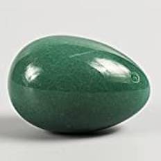 1 st Storlek 45 * 30mm Jade Egg Health Care Crystal Egg Massage Avkoppling Yoni Egg-grön aventurin