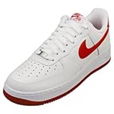 NIKE Herr Air Force 1 '07 löparskor, VIT/DRAKON RÖD-VIT, 44 EU