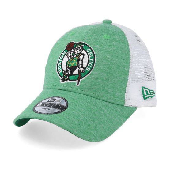 New Era - NBA Grön trucker Keps - Kids Boston Celtics Summer League 9Forty Green/White Trucker @ Hatstore
