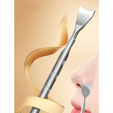 1st rostfritt stål Pormaskar & Comedon Remover Tool, Blackhead Remover Tool Set, Comedone Extractor Kit, Dubbelsidig Pimple Popper Tool, Facial Acne N - Silver (En-Storlek)