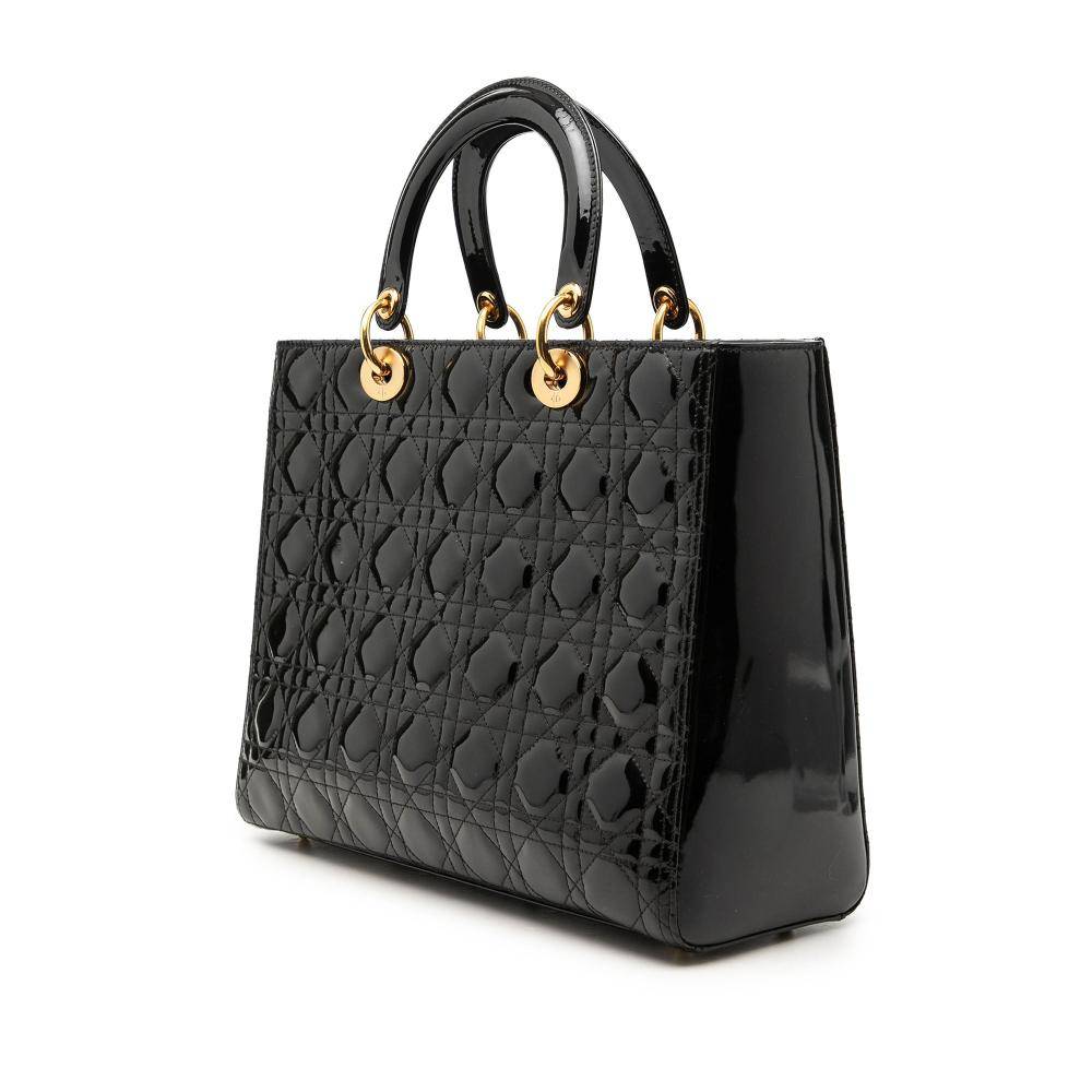 Dior Vintage Dior Lady Dior L 26cm x W 32cm x D 11cm - Håndtasker hos Magasin.