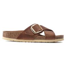 Birkenstock, Sko, Dame, Brun, 41 EU, Læder, Siena Sandal - Klassisk design med krydsende remme