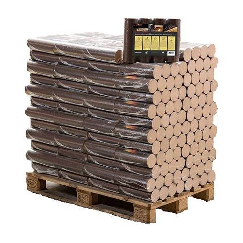 Absolut Træbriketter -Nestro Rondo- Bøg - 960 kg (160 × 6 kg pakker).