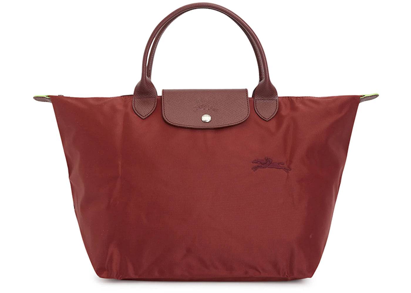 Longchamp Le Pliage Green M Tote Bag Wine - One Size (One Size)