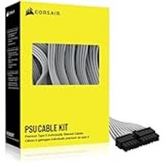 Corsair Premium individuellt fodrade typ 5 PSU-kablar – startkit – vit