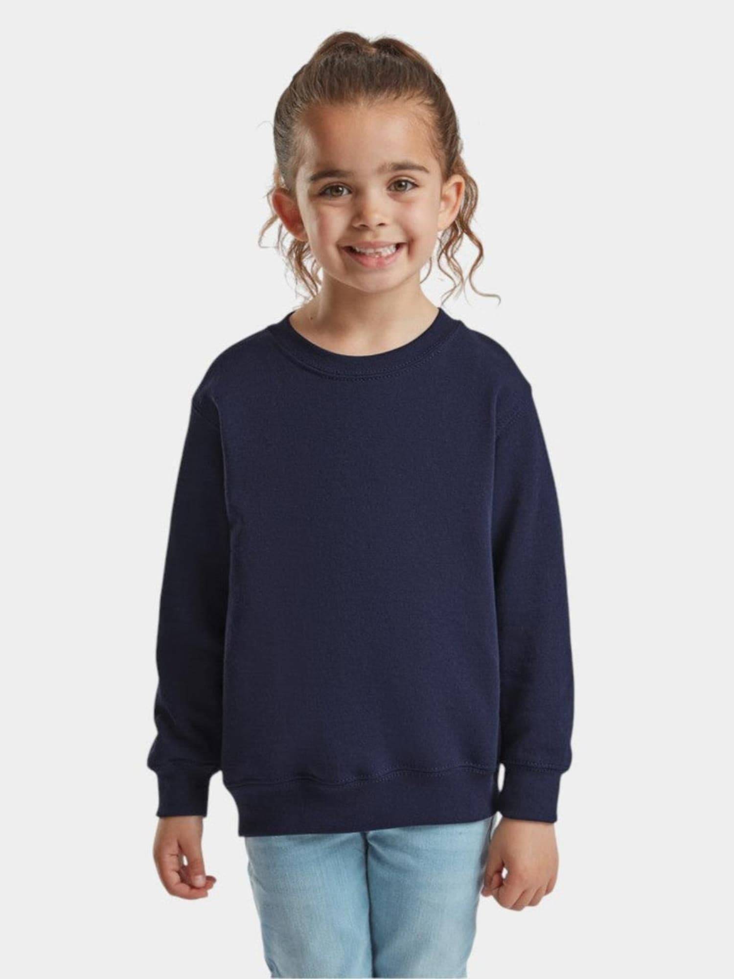 FRUIT OF THE LOOM Sweatshirt 'Crewneck sweatshirt for kids'  navy
