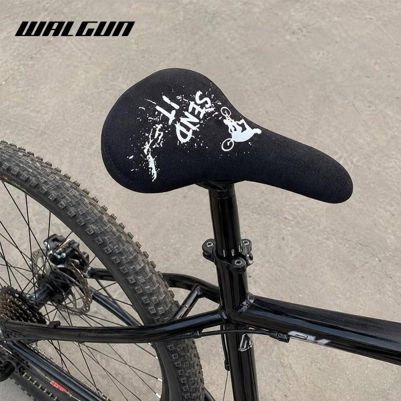 Vintage BMX-cykelsadel Bekväm Mjuk Hållbar Universell Sits Dirt Jump Cykling svart