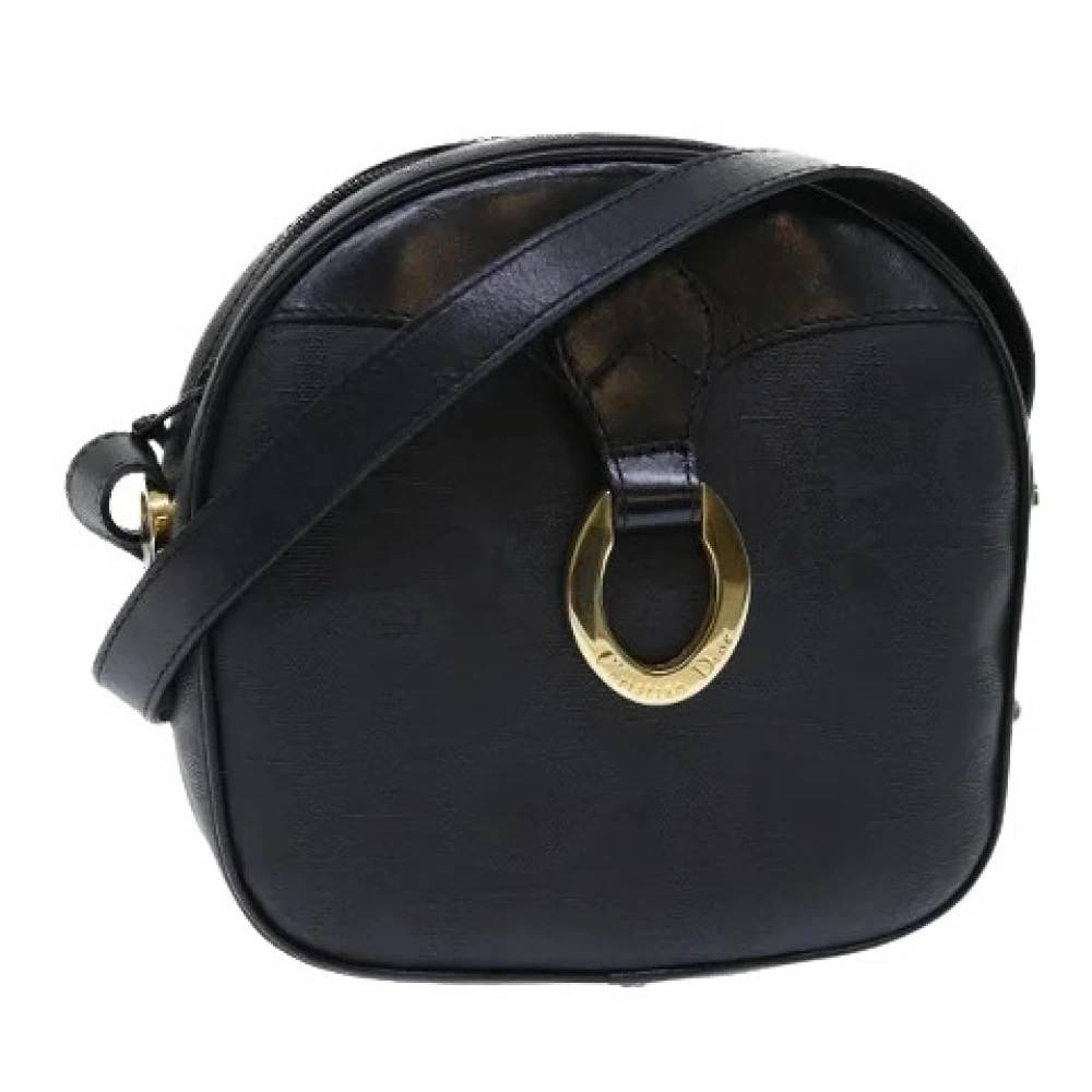 Dior Vintage Pre-owned Vintage Trotter Canvas Skuldertaske - Vintage - Dame - Sort - ONE SIZE - Uld