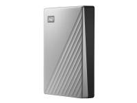 (ComputerSalg) WD My Passport Ultra for Mac WDBPMV0050BSL - Hårddisk - krypterat - 5 TB - extern (portabel) - USB 3.1 (USB-C kontakt) - 256 bitars AES - silver