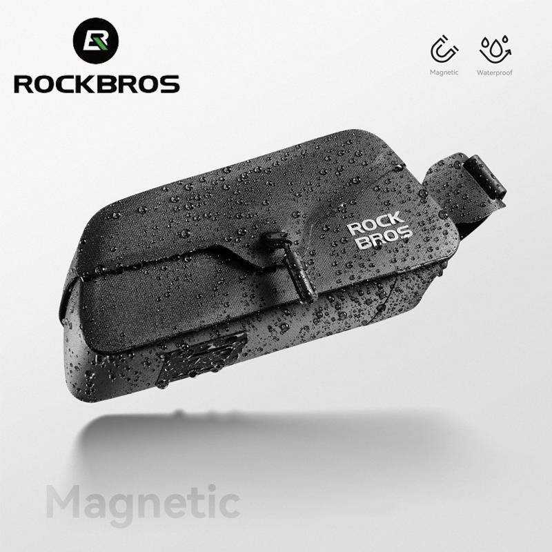 ROCKBROS Magnetic Suction Bicycle Top Tube Bag Front Bag 0.6/0.9L Waterproof Frame Pack Cycling Storage MTB Road Bike Equipment