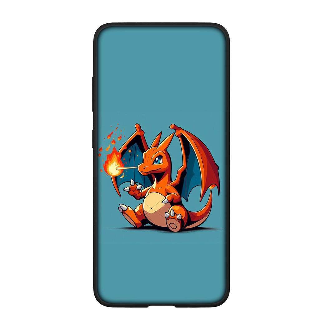 Case for iPhone 17 16 15 Plus Xiaomi Poco F8 F7 X7 X6 M8 C85 C75 C71 Redmi Note 14 12 11 13 Pro Max A4 14C 13C 15C Pikachu Pokemon GO Charmander Cute for Redmi Note 10 4G hjort