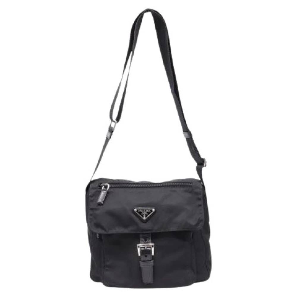 Prada Vintage - Pre-owned Re-Nylon Vela Single Buckled Messenger Bag Vintage - Dam - ONE Size - Nylon
