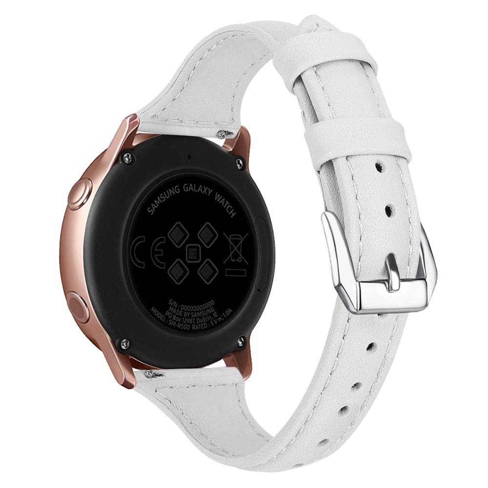 Garmin Forerunner 70 Smalt armband i äkta läder, Vit