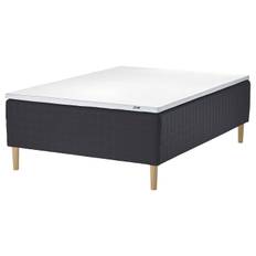 IKEA - STAVANGER boxmadras med topmadras, medium antracit/Nästaberg hvid, 140x200 cm