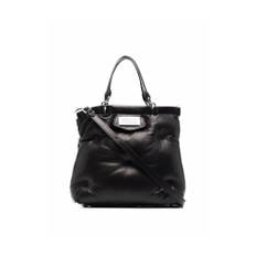 Maison Margiela, Taske, Dame, Sort, ONE SIZE, Læder, Quiltet Sort Læder Bum Bag