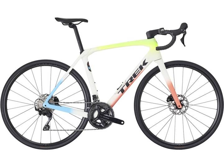 Trek Domane SL 5 105 Racercykel Era White/Glowstick/Coral Fade - Ramstorlek 58 -