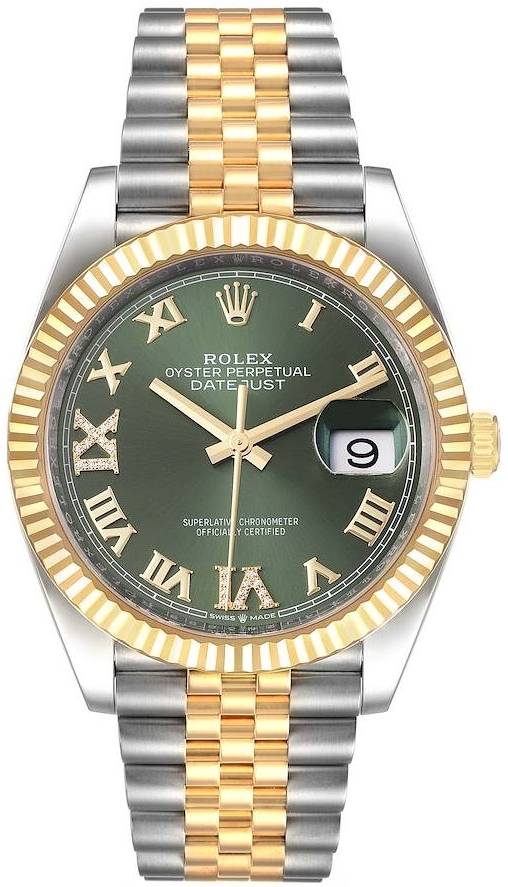 Rolex Herreur 126233-0025 Datejust 36 Grøn/Stål Ø36 mm