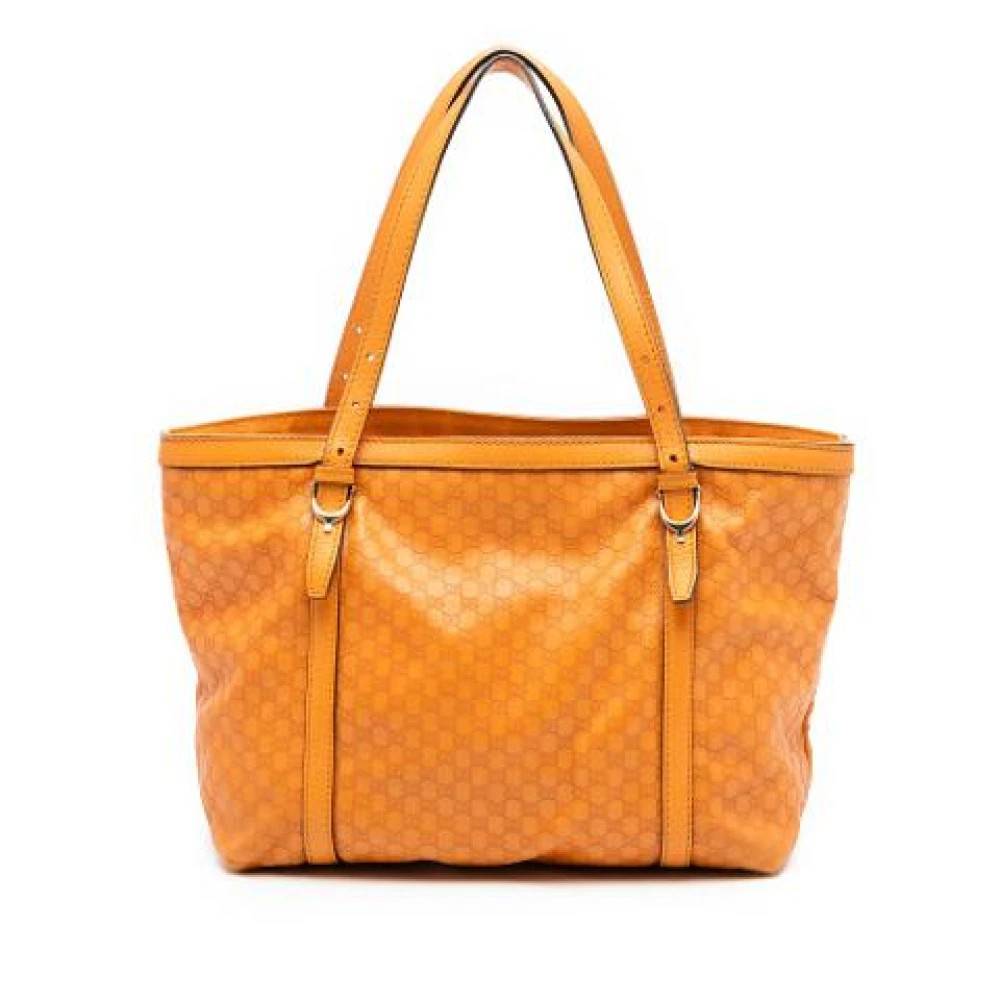 Gucci Vintage Pre-owned Nice Tote Bag - Vintage - Dame - Orange - ONE SIZE - Læder