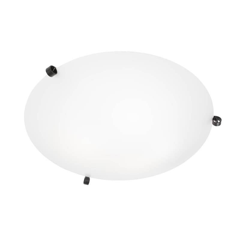 Konsthantverk Ögla Ø450 plafond svart/vit