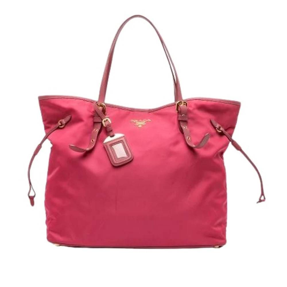 Prada Vintage Pre-owned Vintage Tote Bag - Vintage - Dame - Lyserød - ONE SIZE - Læder