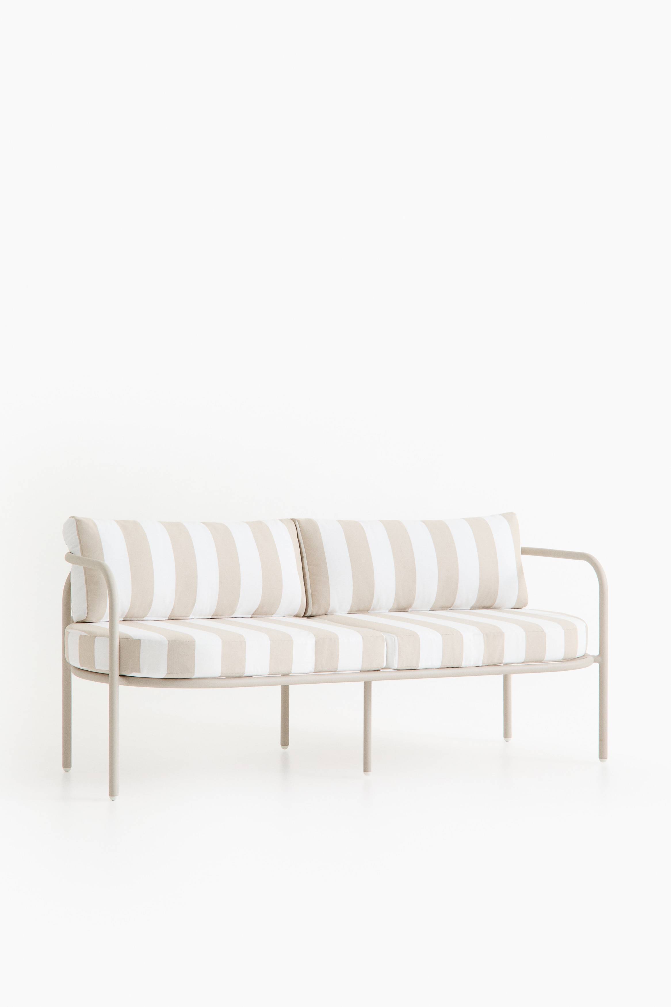 H&M HOME - 3-sitssoffa För Utomhusbruk - Aluminium, Beige (one size)