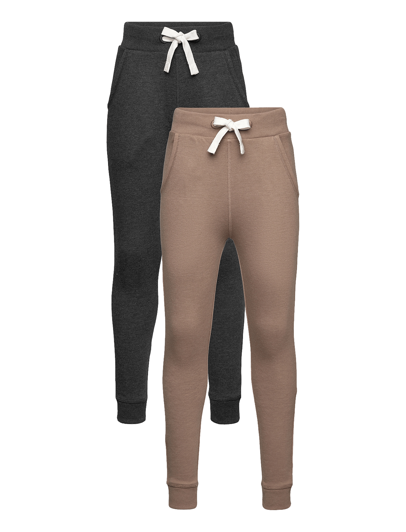 Minymo Basic 36 -Sweat Pant (2-Pack) - Brown - 116