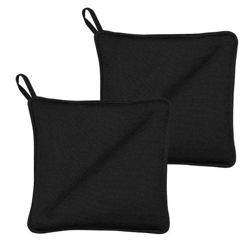 Södahl Soft Grydelapper 20x20cm 2 stk - Sort