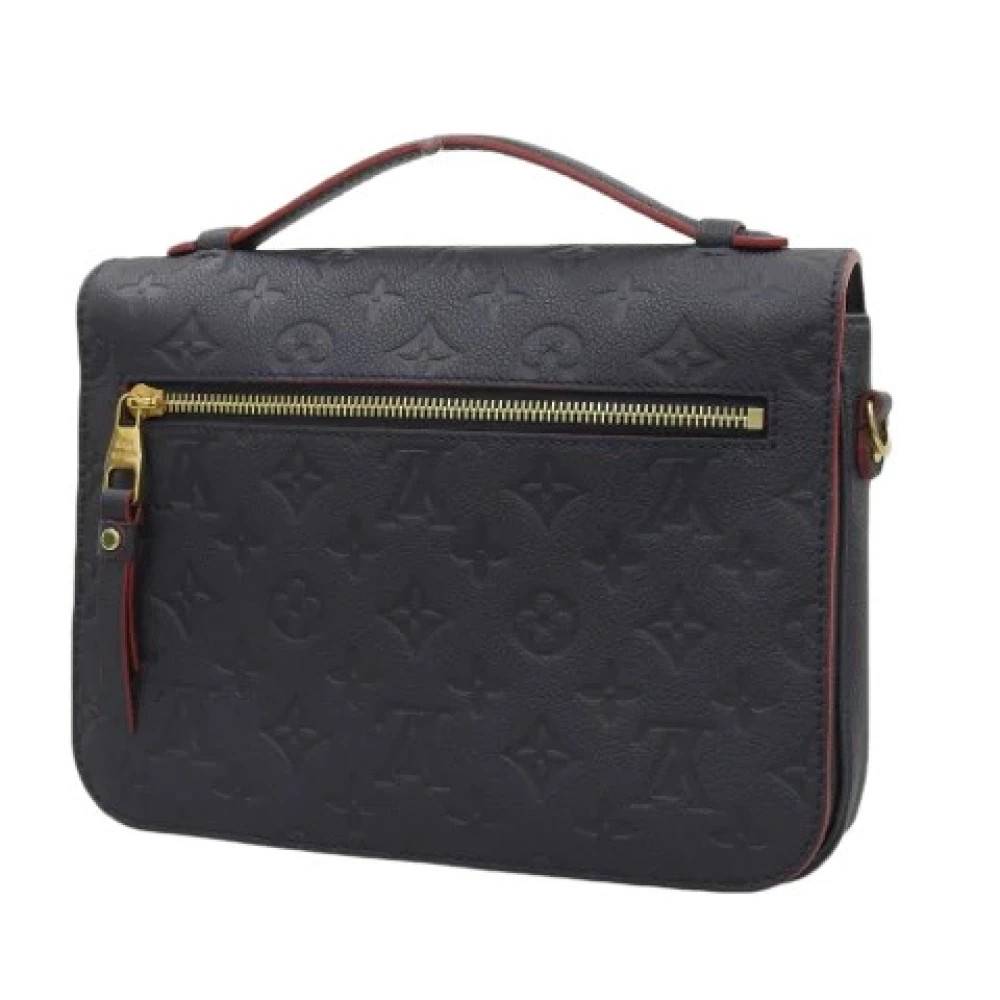 Louis Vuitton Vintage Pre-owned Handbag Pochette - Vintage - Dame - Blå - ONE SIZE - Uld