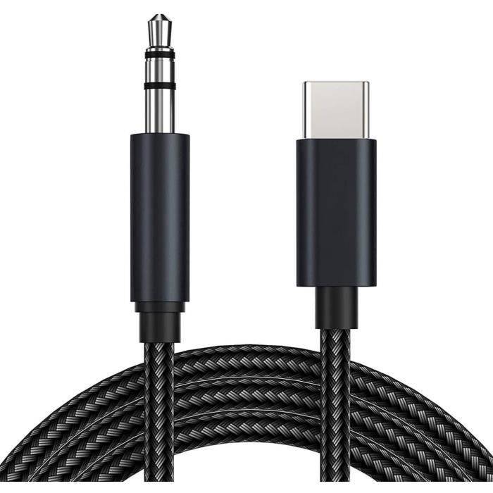 Audio Cable - Phonillico® - 3.5mm Jack to USB-C Adapter - Compatible Xiaomi 12/12X/12 PRO/11T/11T PRO